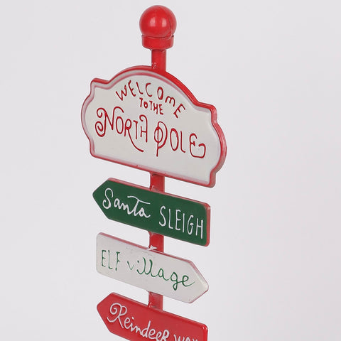 14In Christmas Sign Post Deor