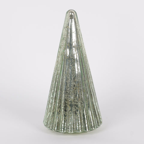 9IN CHRISTMAS LIGHTED GLASS DEOR