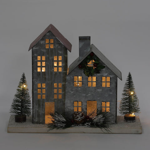 9In Christmas Lighted Houses Décor