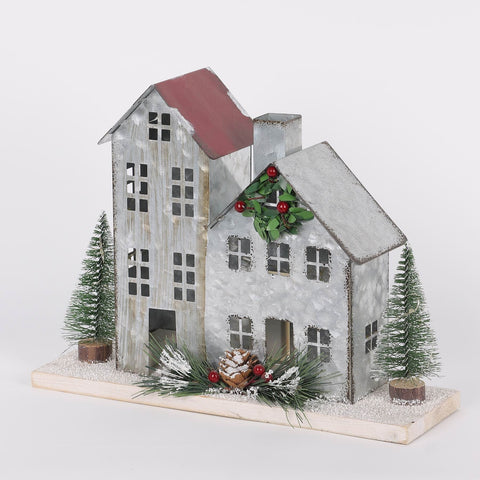 9In Christmas Lighted Houses Décor