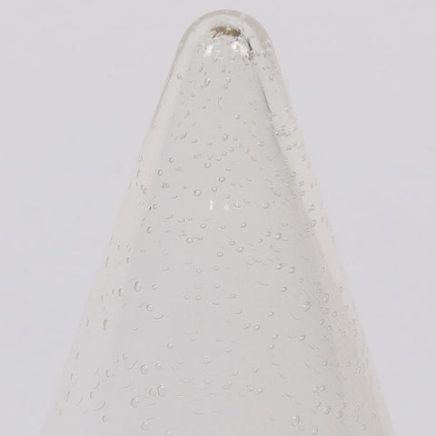 10.25In Christmas Glass Cone Décor