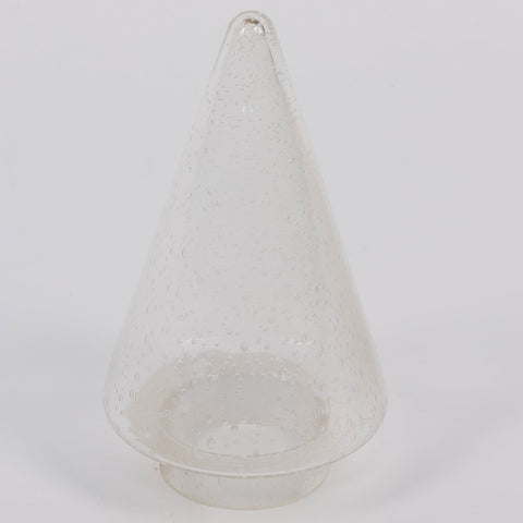 10.25In Christmas Glass Cone Décor