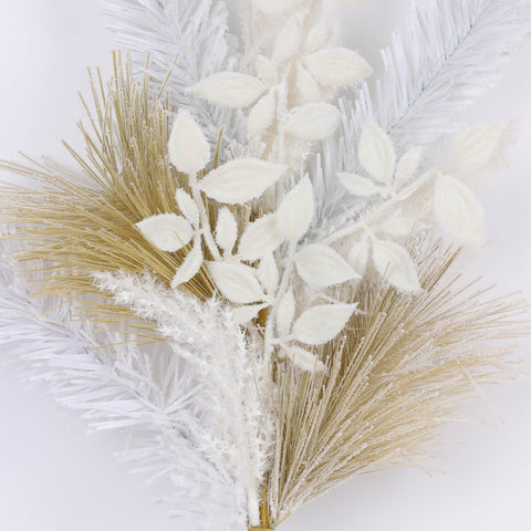 Christmas 24‘’ Mixed Leaves Pick