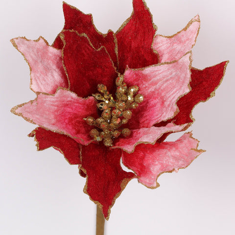 Christmas 16‘’ Poinsettia Pick