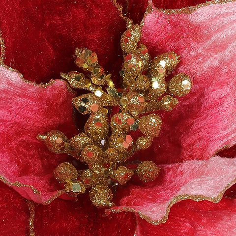 Christmas 16‘’ Poinsettia Pick