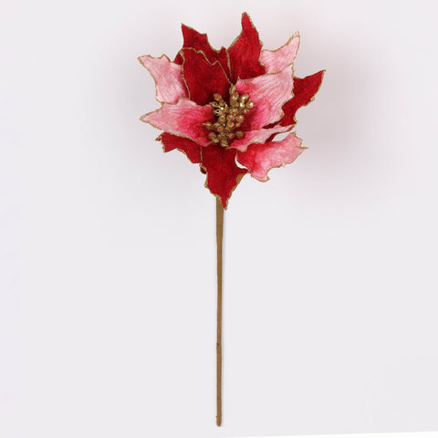 Christmas 16‘’ Poinsettia Pick