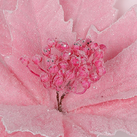 Christmas 24 Inch Pink Flower Pick