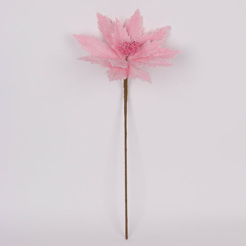 Christmas 24 Inch Pink Flower Pick