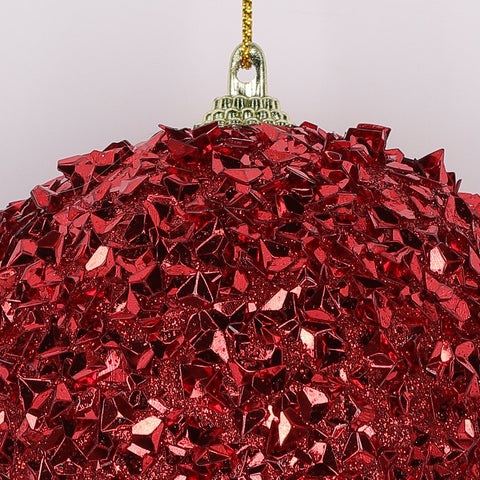 Christmas 4In Red Chucky Glitter Ornament