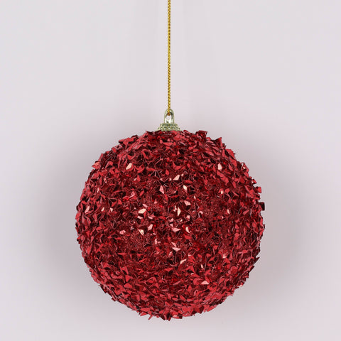 Christmas 4In Red Chucky Glitter Ornament