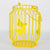 6.5*6.5*13''Yellow Metal Hanging Basket Décor