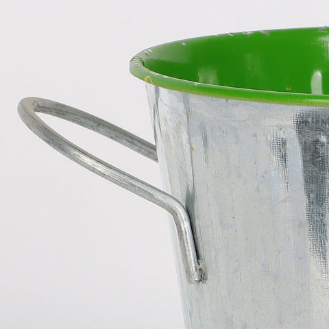 7.25*5*4.75''Silver Metal Bucket Décor