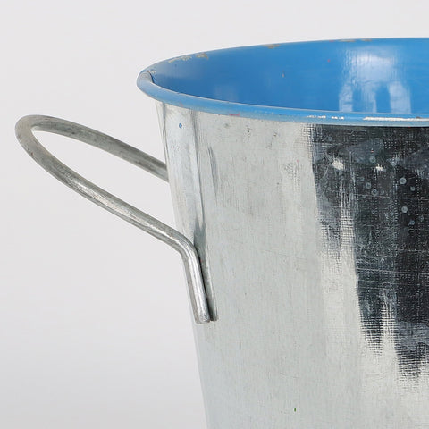 7.25*5*4.75''Silver Metal Bucket Décor