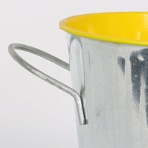 7.26*5*4.75''Silver Metal Bucket Décor