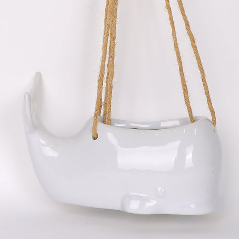 6.75*3.75*4‘’ White Whale Decor