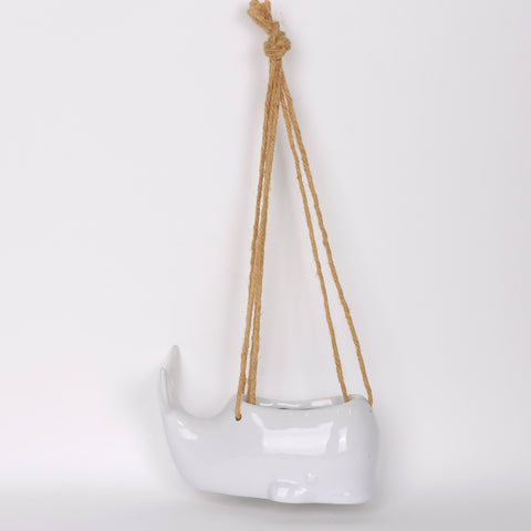 6.75*3.75*4‘’ White Whale Decor