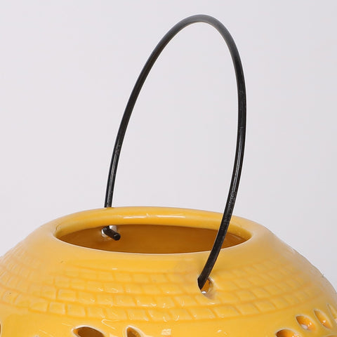 6*6*7.5‘’Yellow Candle Holder