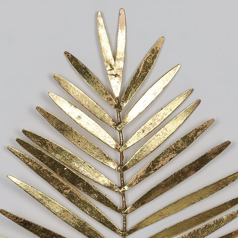 8.5‘’ Gold Metal Leaf Decor
