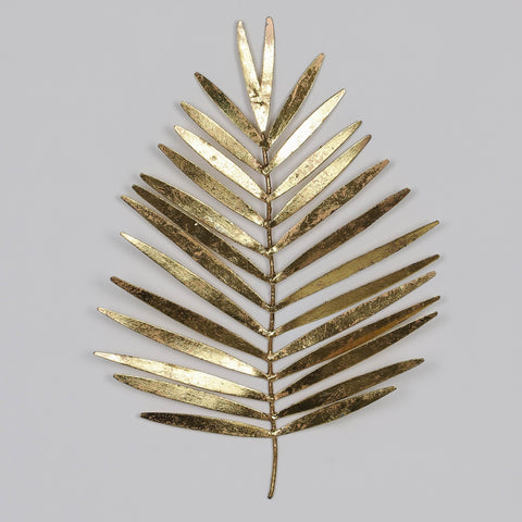 8.5‘’ Gold Metal Leaf Decor 