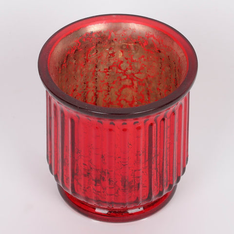 2.75*2.75'' Christmas Tealight Holder - Red