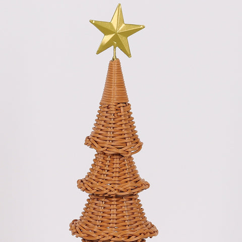 7.5?X19.5 Inch Tree Cone W/Star Décor