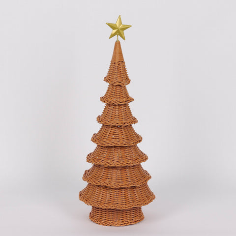 7.5?X19.5 Inch Tree Cone W/Star Décor