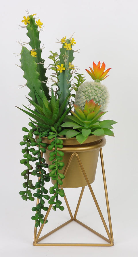 8*15''Greenery Succulent Arrangement Décor