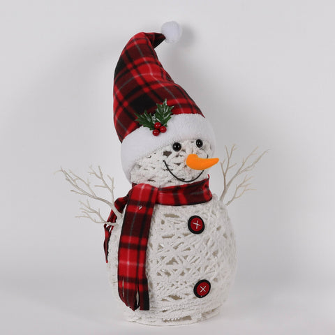 19*7.5*19'' Snowman W/Light Décor