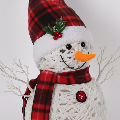 19*7.5*19'' Snowman W/Light Décor