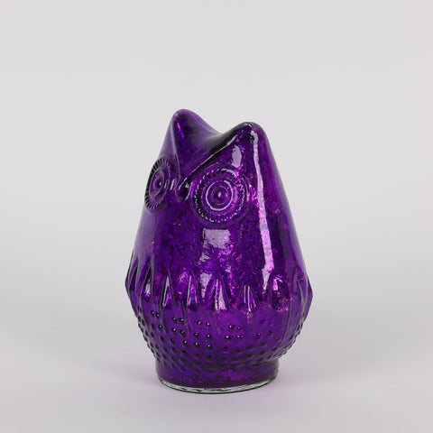 5IN HALLOWEEN OWL GLASS TABLE TOP