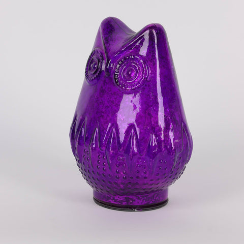 6.25IN HALLOWEEN OWL GLASS TABLE TOP
