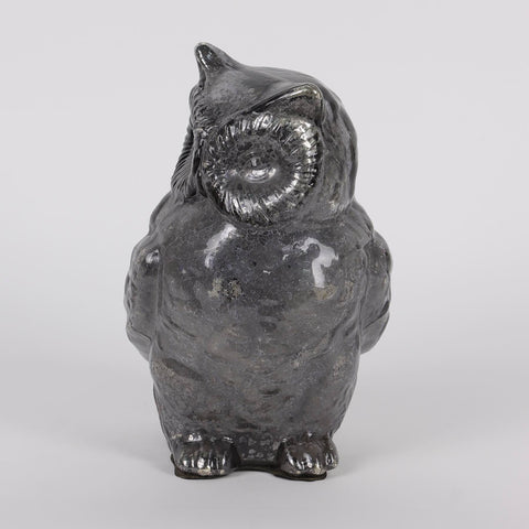 8IN HALLOWEEN OWL GLASS TABLE TOP