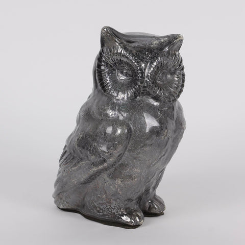 8IN HALLOWEEN OWL GLASS TABLE TOP