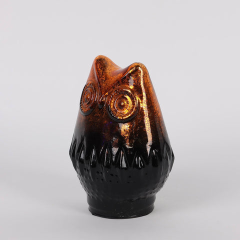 6.25IN HALLOWEEN OWL GLASS TABLE TOP