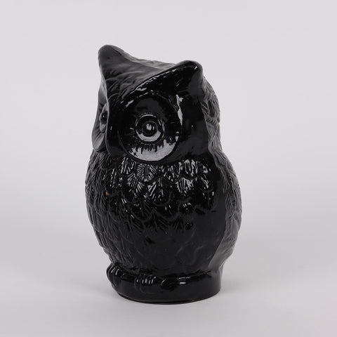 6.25IN HALLOWEEN OWL GLASS TABLE TOP