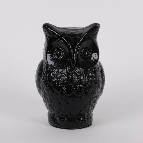 6.25IN HALLOWEEN OWL GLASS TABLE TOP