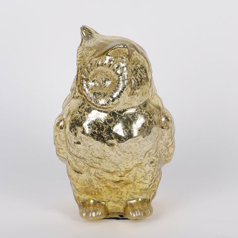 8IN HALLOWEEN OWL GLASS TABLE TOP