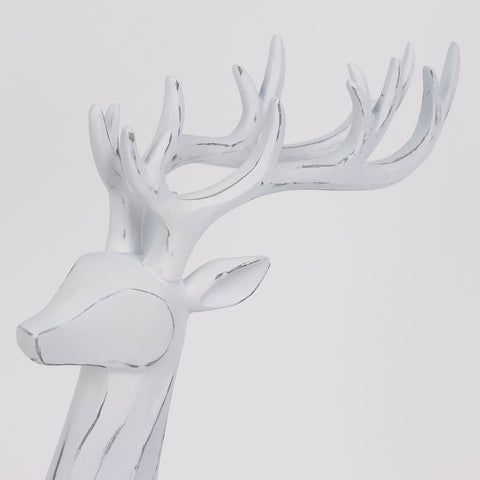 CHRISTMAS 9.25X3.5X16 INCH White deer