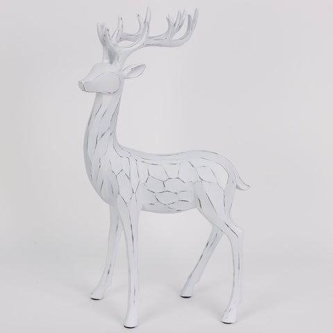 CHRISTMAS 9.25X3.5X16 INCH White deer