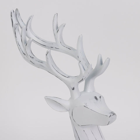 CHRISTMAS 9.5X3.75X10 INCH White deer