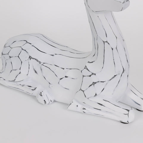 CHRISTMAS 9.5X3.75X10 INCH White deer
