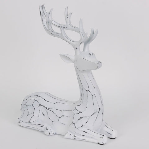 CHRISTMAS 9.5X3.75X10 INCH White deer