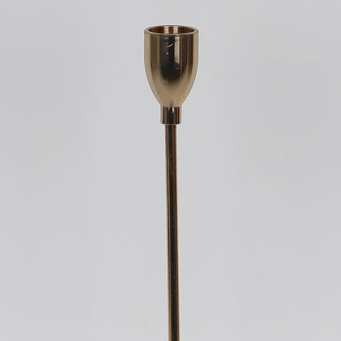 3.875*12.5'' Gold Metal Candle Holder Décor