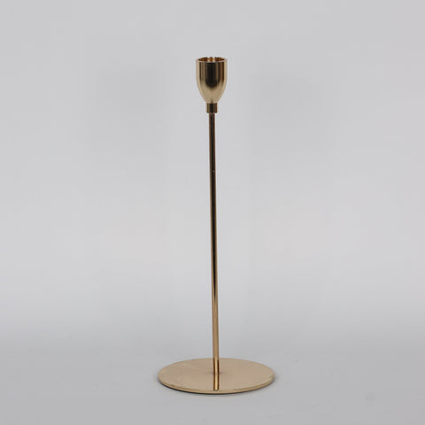 4.0*4.0*11.0‘’ Gold Metal Candle Holder Décor