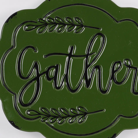 7IN FALL GATHER METAL WALL HANGER