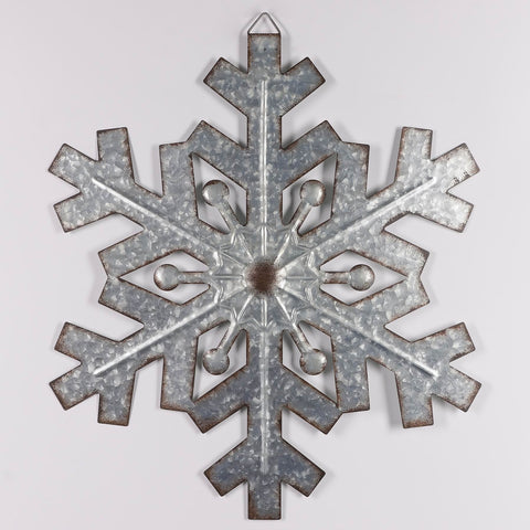 18*0.75*20'' Christmas Silver Snowflake Décor