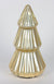 6.5 X 10.25 "H Lighted Matt Gold Plating Glass Tree Decor