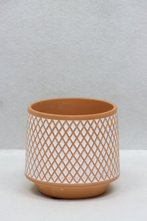 Vase en céramique de 4,14 x 3,74 po