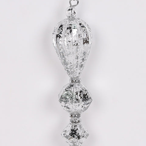 6In Mirror With Silver Teardrop Ornament