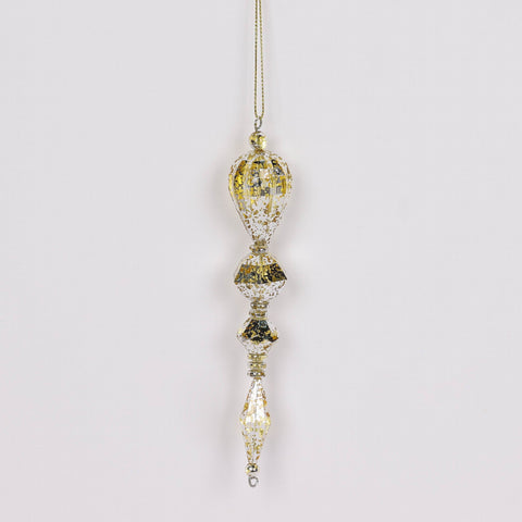 6In Mirror With Gold Teardrop Ornament